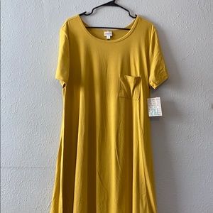 NWT LuLaRoe Mustard Yellow Carly
